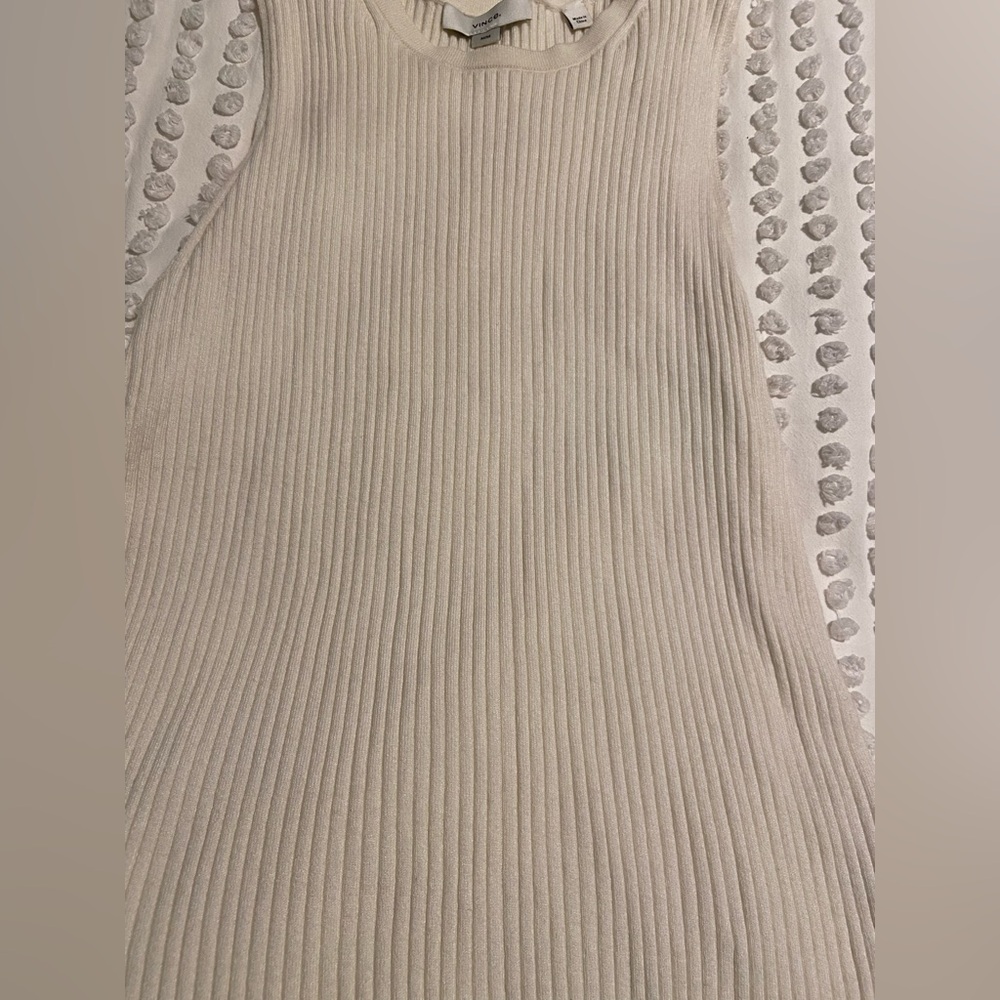 Vince Ribbed Sweater Tank - Picture 2 of 6